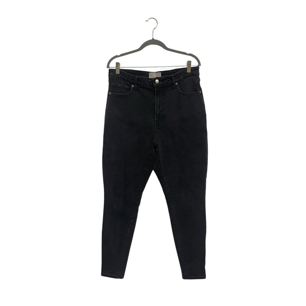Everlane Women's The Curvy Way High Skinny Leg Jean Size 33 Reg Black